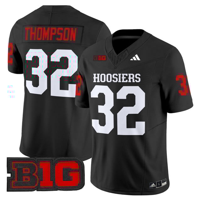 Men's Indiana Hoosiers 2025 Vapor Limited Jersey black #32 Anthony Thompson