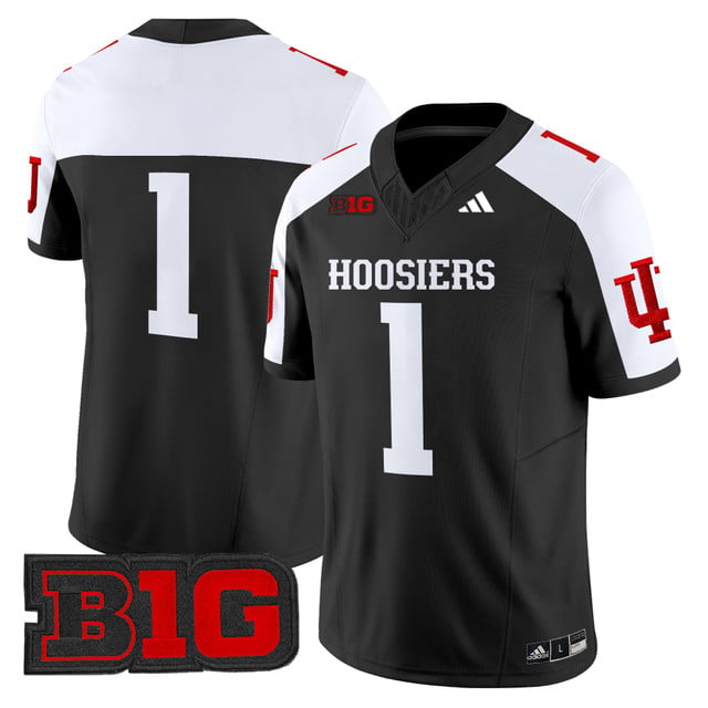 Men's Indiana Hoosiers 2025 Vapor Limited Jersey black white #1