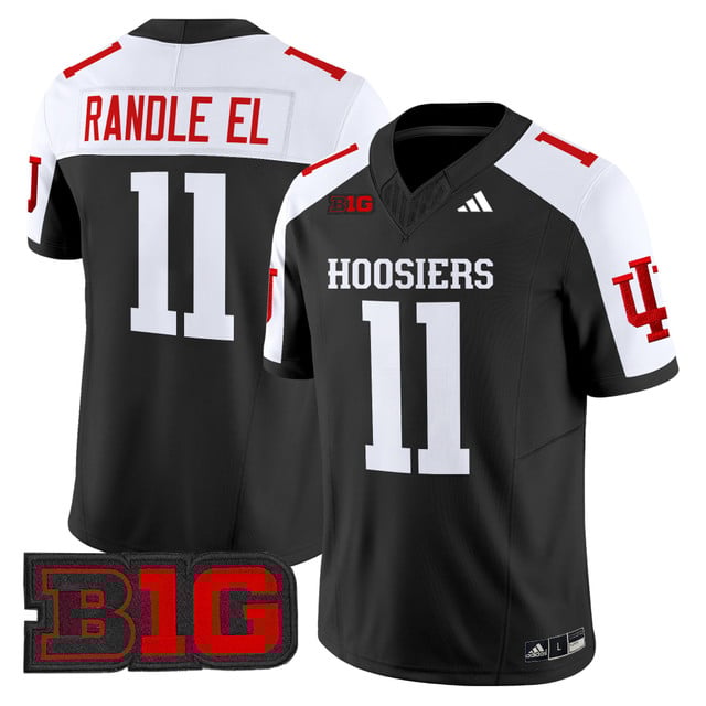 Men's Indiana Hoosiers 2025 Vapor Limited Jersey black white#11 Randle EL