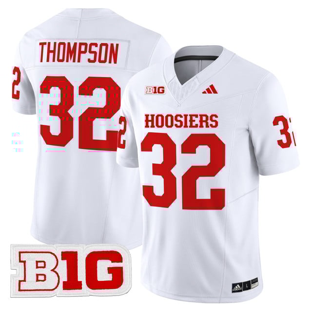 Men's Indiana Hoosiers 2025 Vapor Limited Jersey white #32 Anthony Thompson