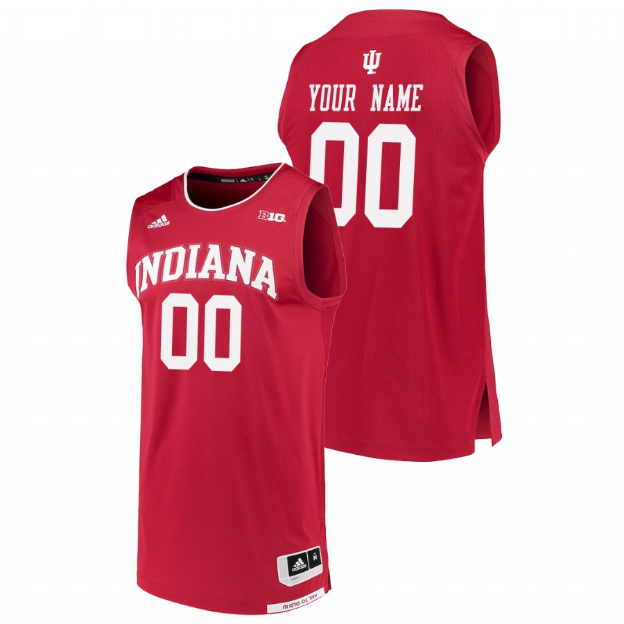 Men's Indiana Hoosiers Crimson Custom College Basketball Jersey