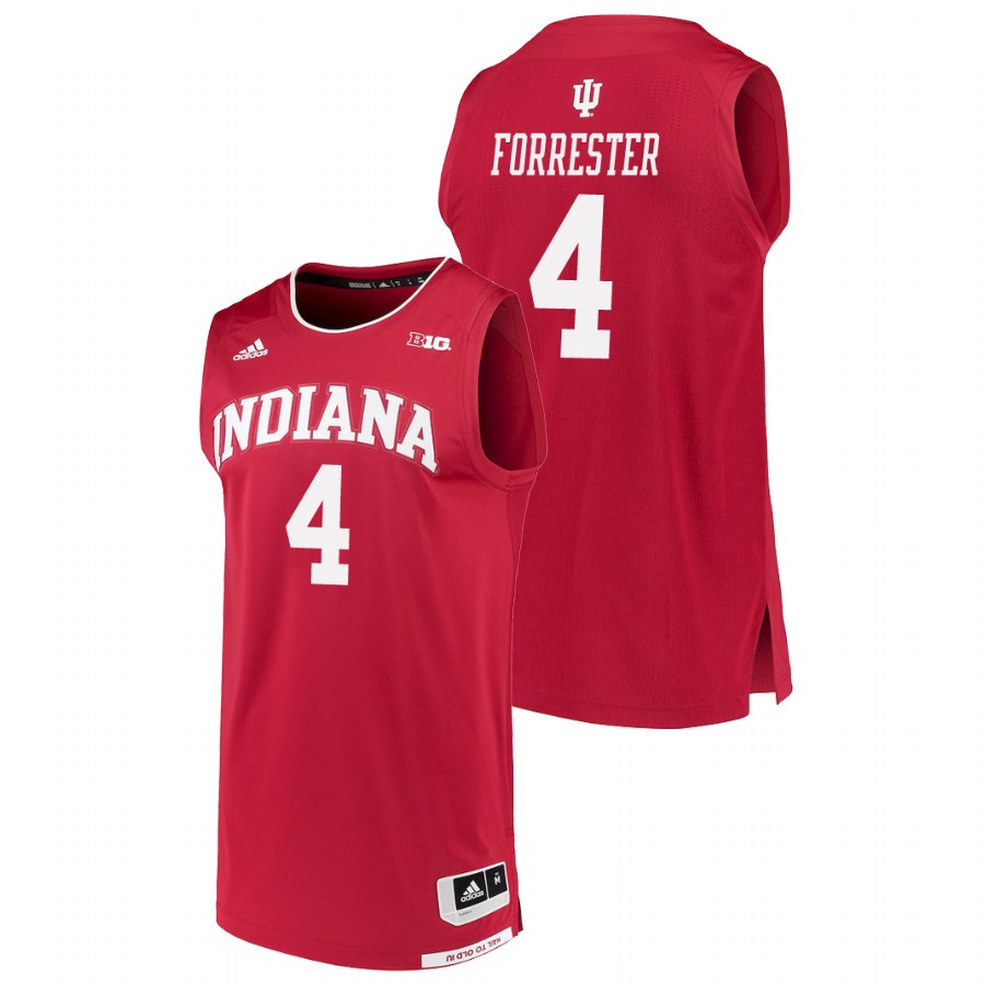 Men's Indiana Hoosiers Crimson Jake Forrester College Basketball Jersey