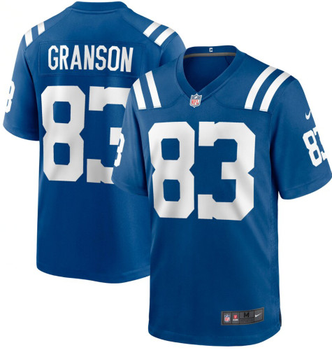 Men's Indianapolis #83 Colts Kylen Granson Blue Limited Jersey