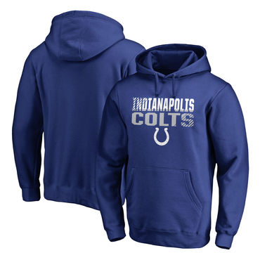 Men's Indianapolis Colts NFL Pro Line By Fanatics Branded Royal Iconic Collection Fade Out Pullover Hoodie