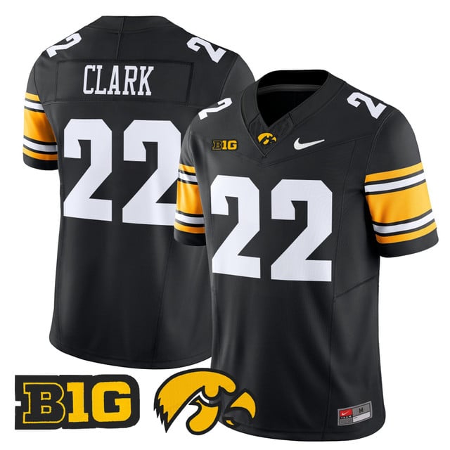 Men's Iowa Hawkeyes 2025 Vapor Limited Jersey black #22 Caitlin Clark
