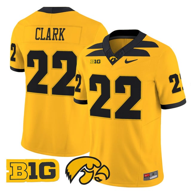 Men's Iowa Hawkeyes 2025 Vapor Limited Jersey gold #22 Caitlin Clark