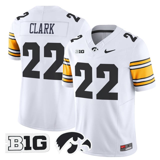 Men's Iowa Hawkeyes 2025 Vapor Limited Jersey white #22 Caitlin Clark