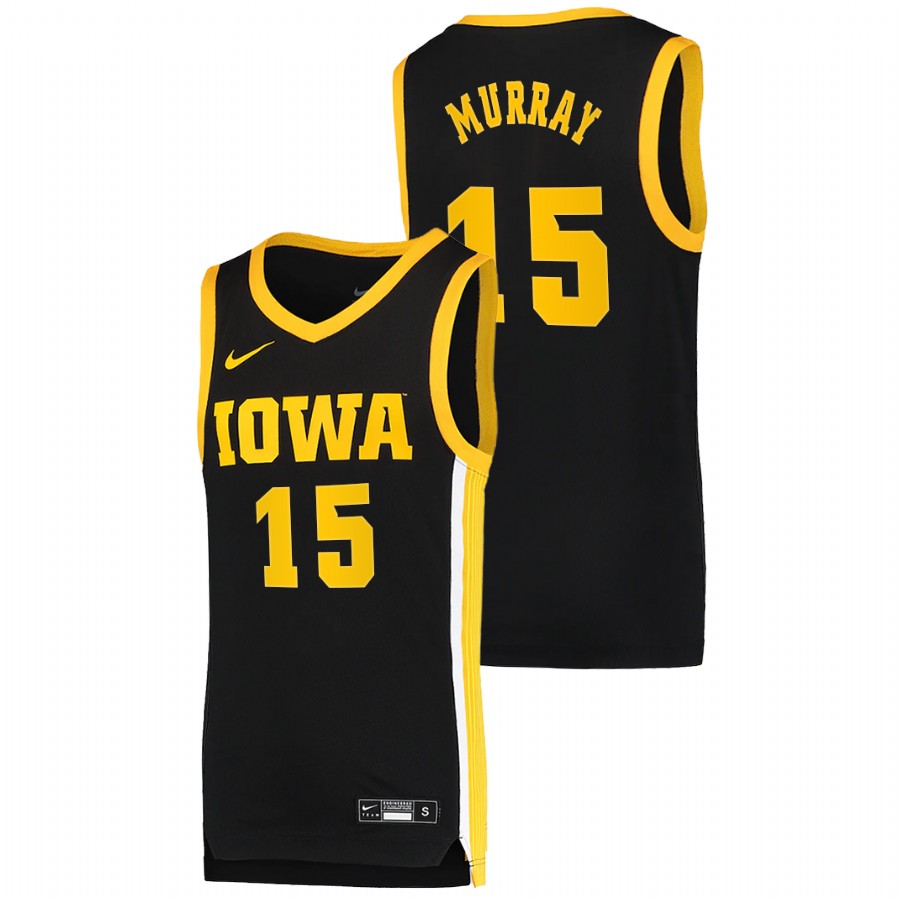 Men's Iowa Hawkeyes Keegan Murray Basketball 2021 Dri-FIT Swingman Jersey Black