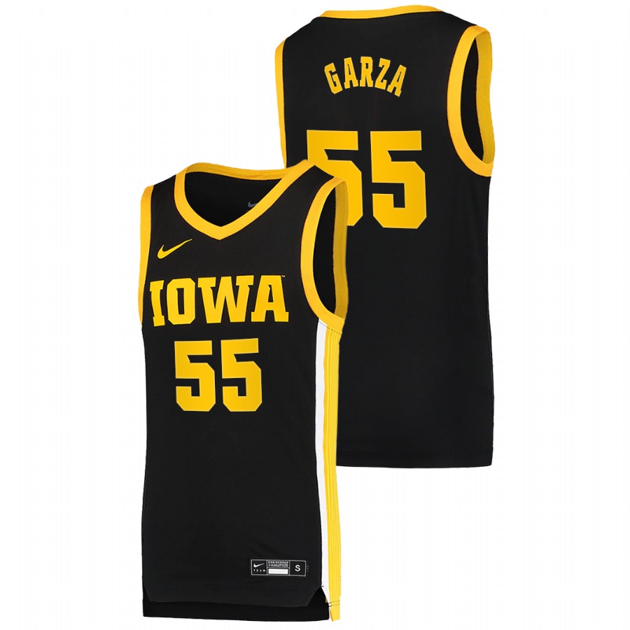 Men's Iowa Hawkeyes Luka Garza Basketball 2021 Dri-FIT Swingman Jersey Black