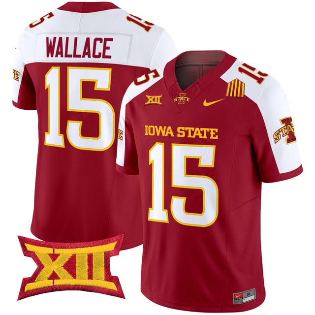 Men's Iowa State Cyclones 2025 Vapor Limited Jersey #15 Seneca Wallace