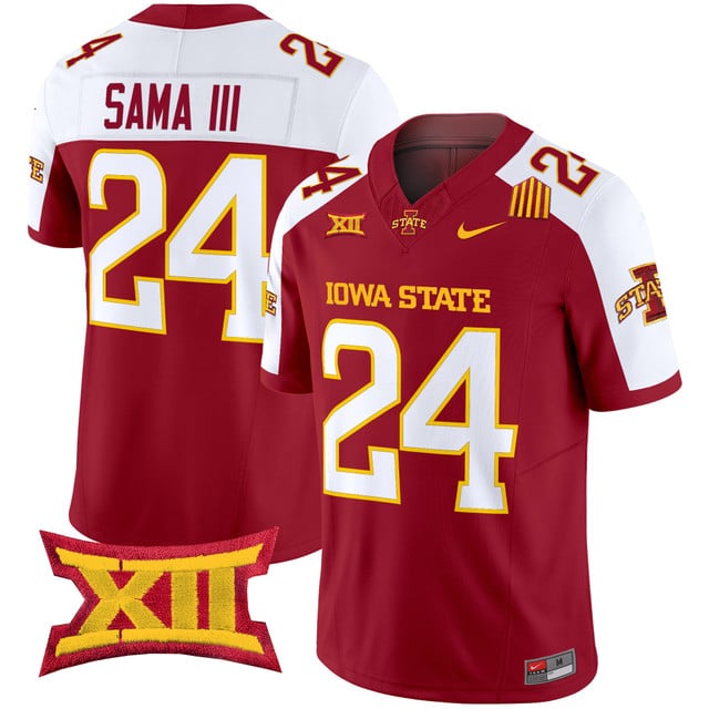 Men's Iowa State Cyclones 2025 Vapor Limited Jersey #24 Abu Sama III