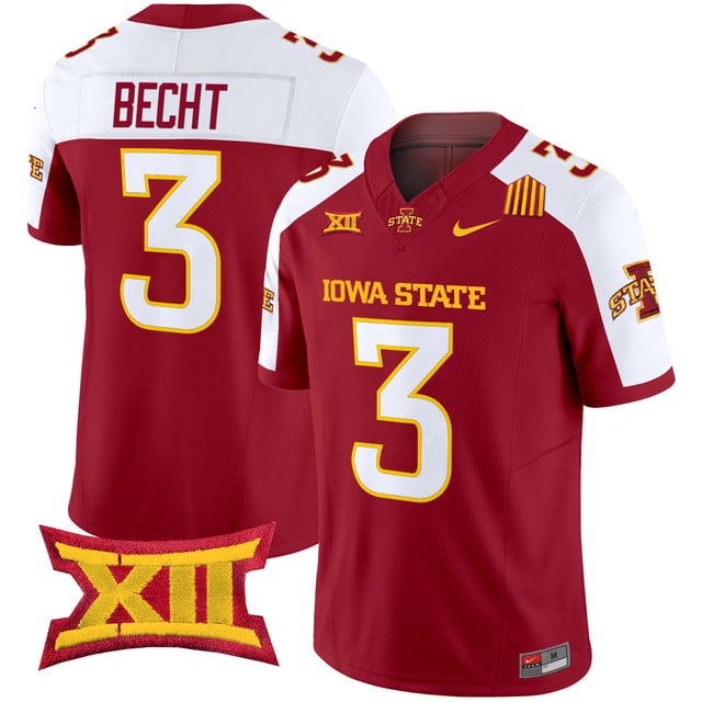 Men's Iowa State Cyclones 2025 Vapor Limited Jersey #3 Rocco Becht