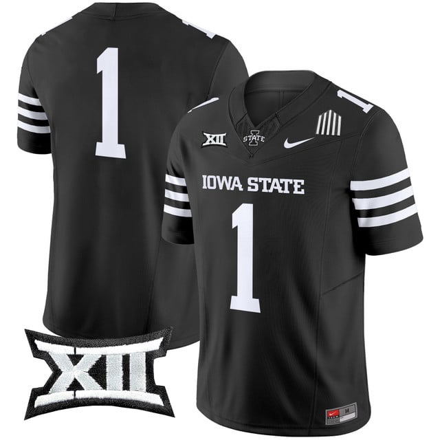 Men's Iowa State Cyclones 2025 Vapor Limited Jersey black #1