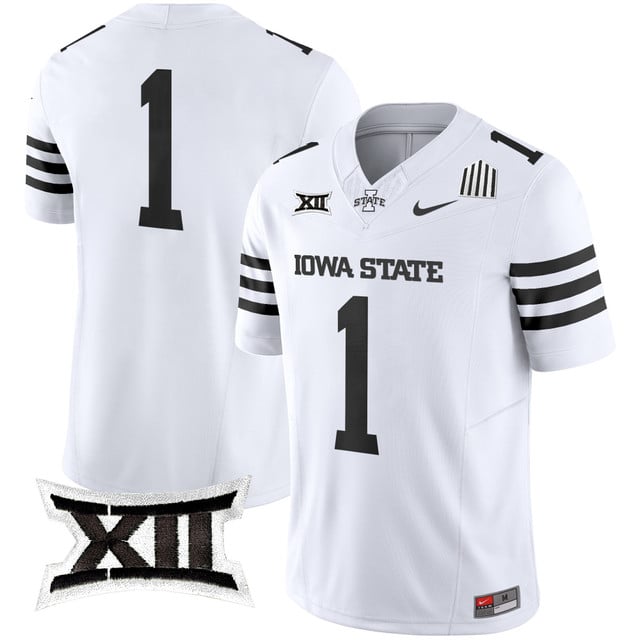 Men's Iowa State Cyclones 2025 Vapor Limited Jersey white limited #1