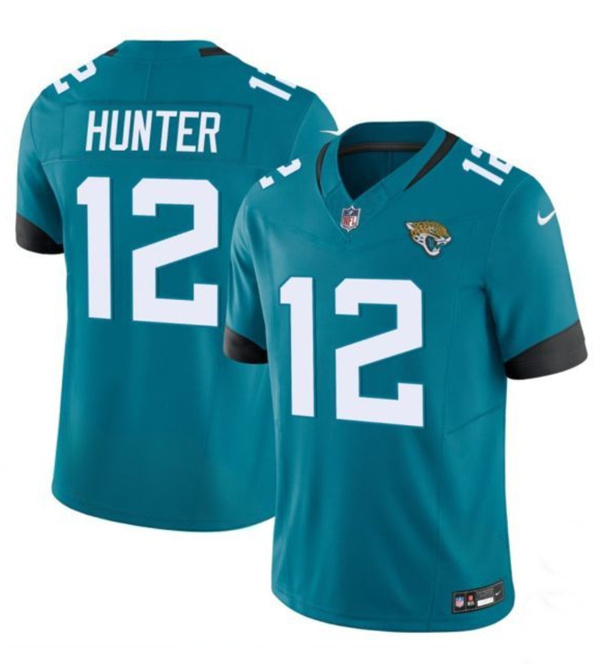 Men's Jacksonville Jaguars #12 Travis Hunter Teal 2025 Draft F.U.S.E. Vapor Untouchable Limited Football Stitched Jersey