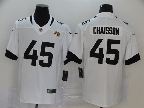 Men's Jacksonville Jaguars #45 K'Lavon Chaisson Nike White Vapor Untouchable Limited Jersey