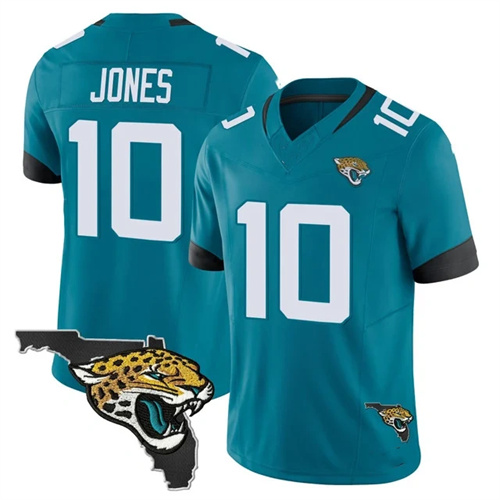 Men's Jacksonville Jaguars Florida Patch Vapor Jersey - All Stitched Mac Jones10