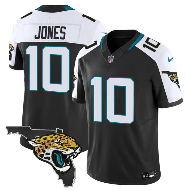 Men's Jacksonville Jaguars Florida Patch Vapor Jersey 10 MAC JONES.webp