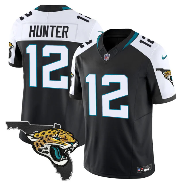 Men's Jacksonville Jaguars Florida Patch Vapor Jersey 12 TRAVIS HUNTER.webp