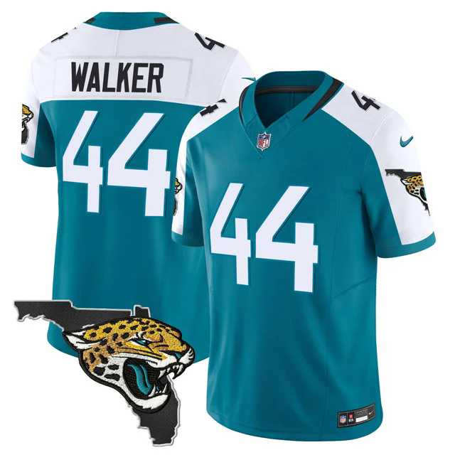 Men's Jacksonville Jaguars Florida Patch Vapor Jersey ALTERNATE #44 TRAVON WALKER.webp