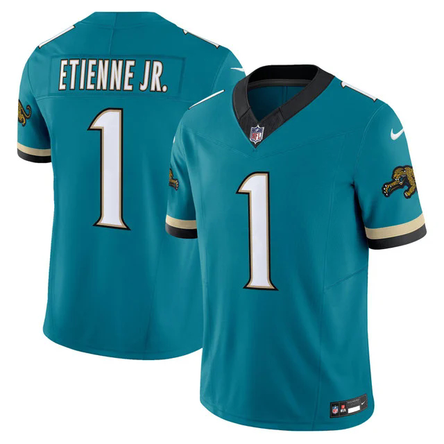 Men's Jacksonville Jaguars Throwback Vapor Limited Jersey #1 TRAVIS ETIENNE JR..webp