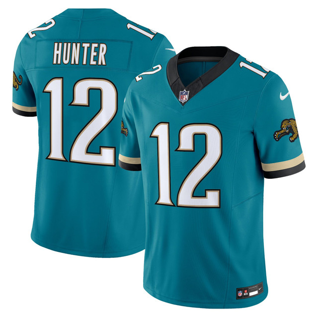 Men's Jacksonville Jaguars Throwback Vapor Limited Jersey #12 TRAVIS HUNTER