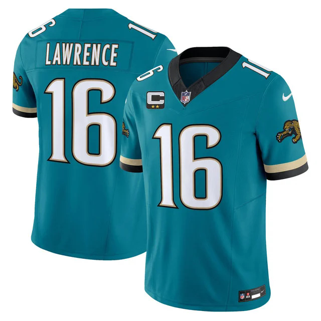 Men's Jacksonville Jaguars Throwback Vapor Limited Jersey #16 TREVOR LAWRENCE.webp