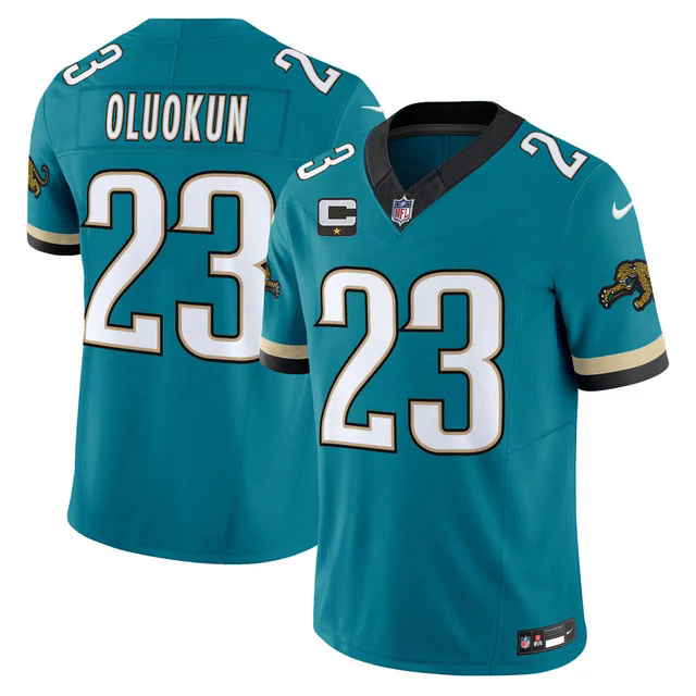 Men's Jacksonville Jaguars Throwback Vapor Limited Jersey #23 FOYESADE OLUOKUN.webp