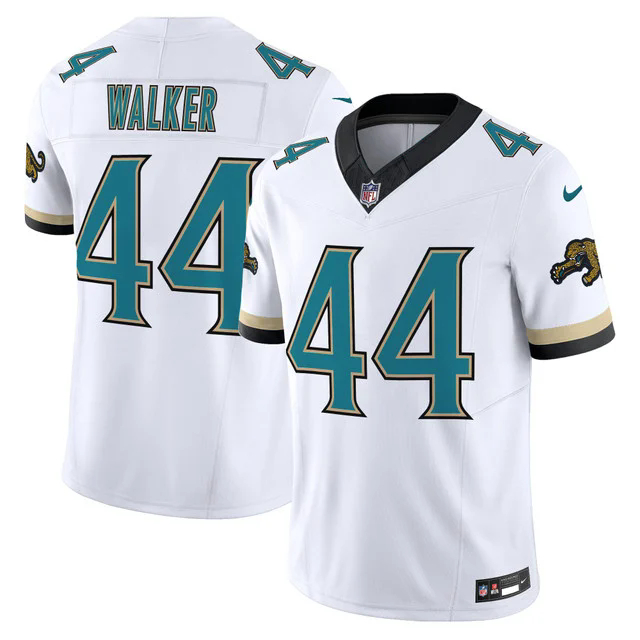 Men's Jacksonville Jaguars Throwback Vapor Limited Jersey WHITE #44 TRAVON WALKER.webp