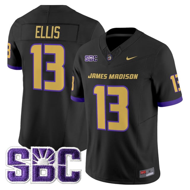 Men's James Madison Dukes 2025 Vapor Limited Jersey #13 Landon Ellis