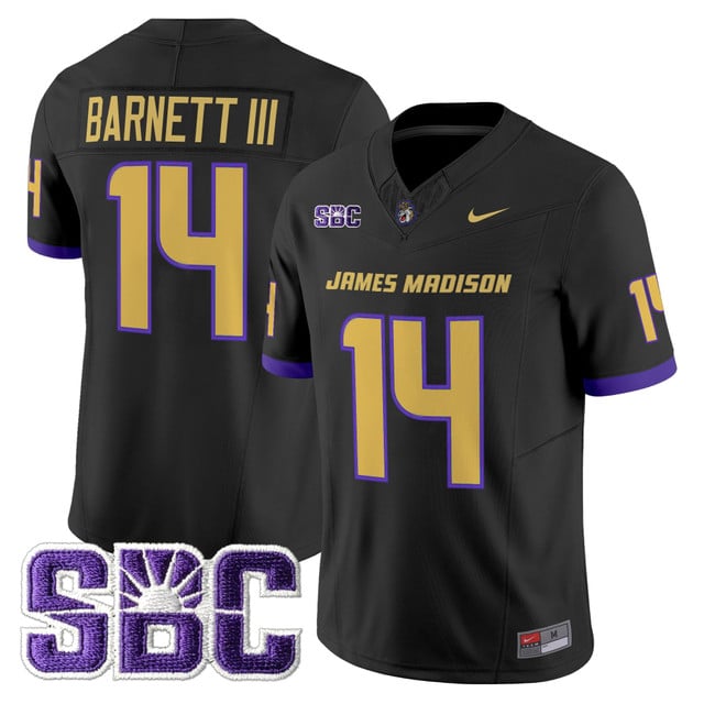 Men's James Madison Dukes 2025 Vapor Limited Jersey #14 Alonza Barnett III