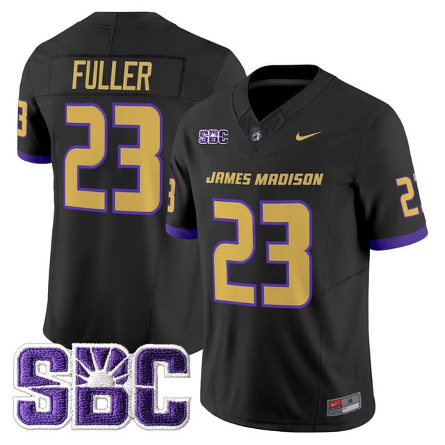 Men's James Madison Dukes 2025 Vapor Limited Jersey #23 Jordan Fuller