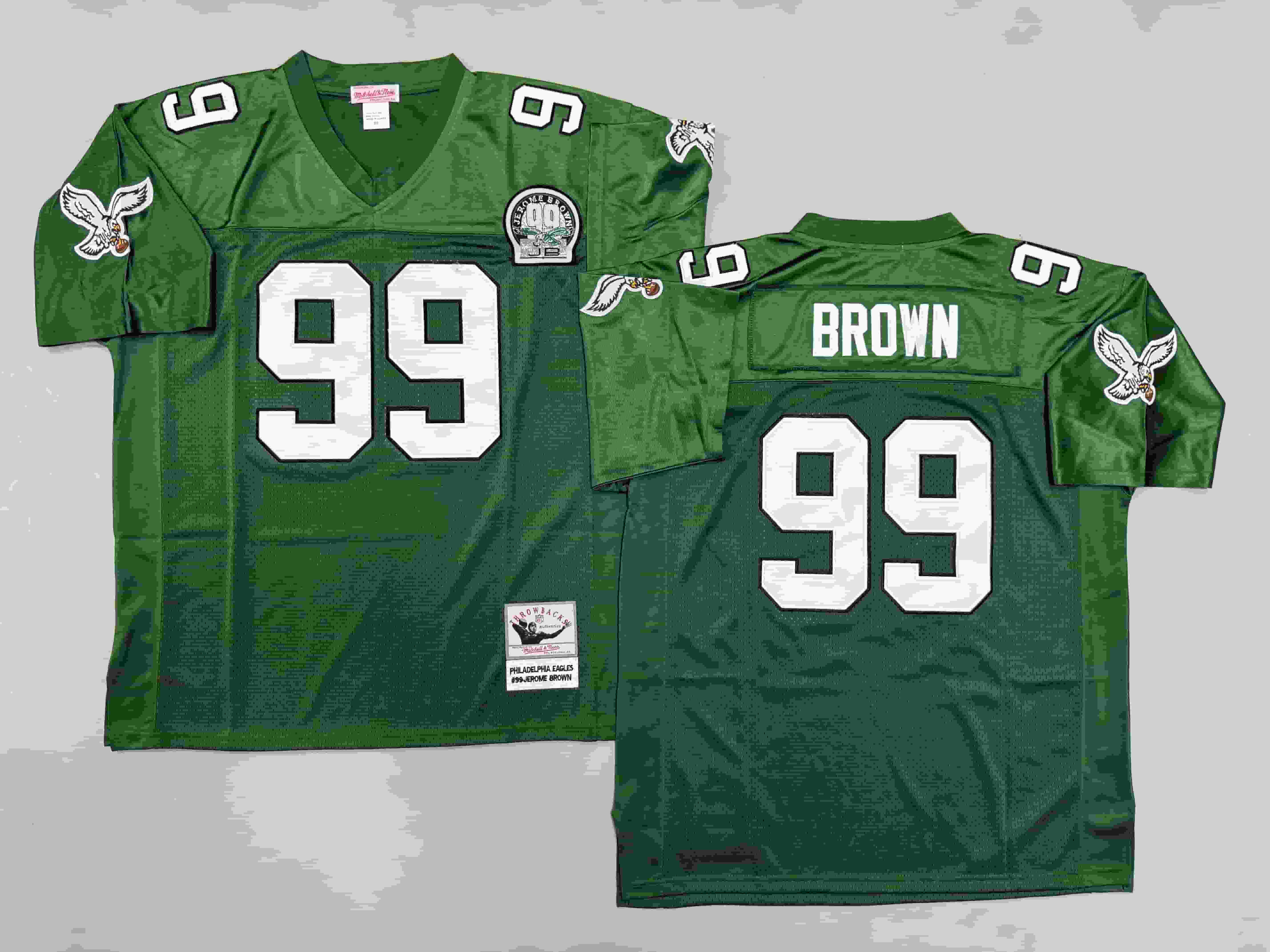 Men's Jerome Brown Midnight Green Philadelphia Eagles.