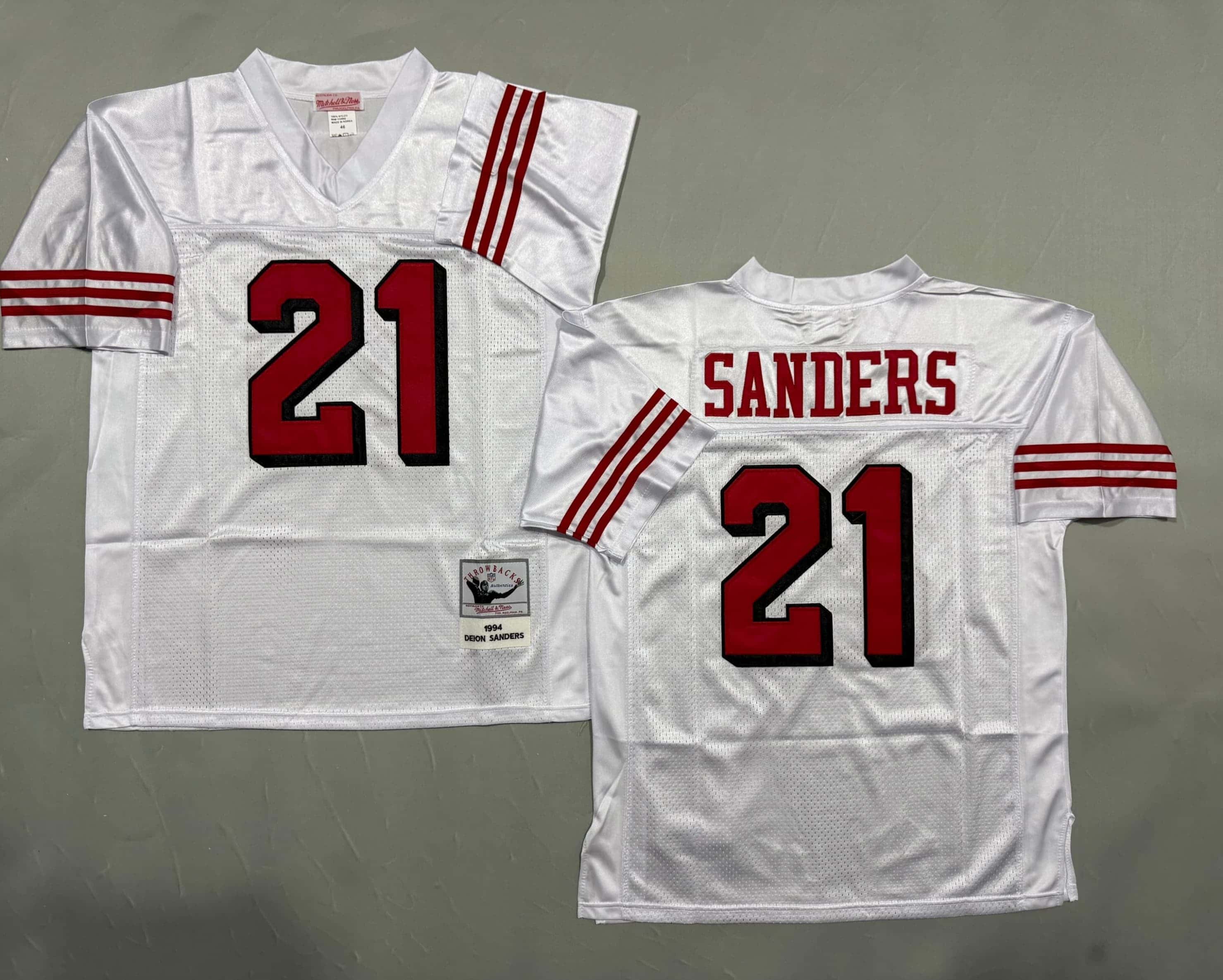 Men's Jerry Deion Sanders White San Francisco 49ers