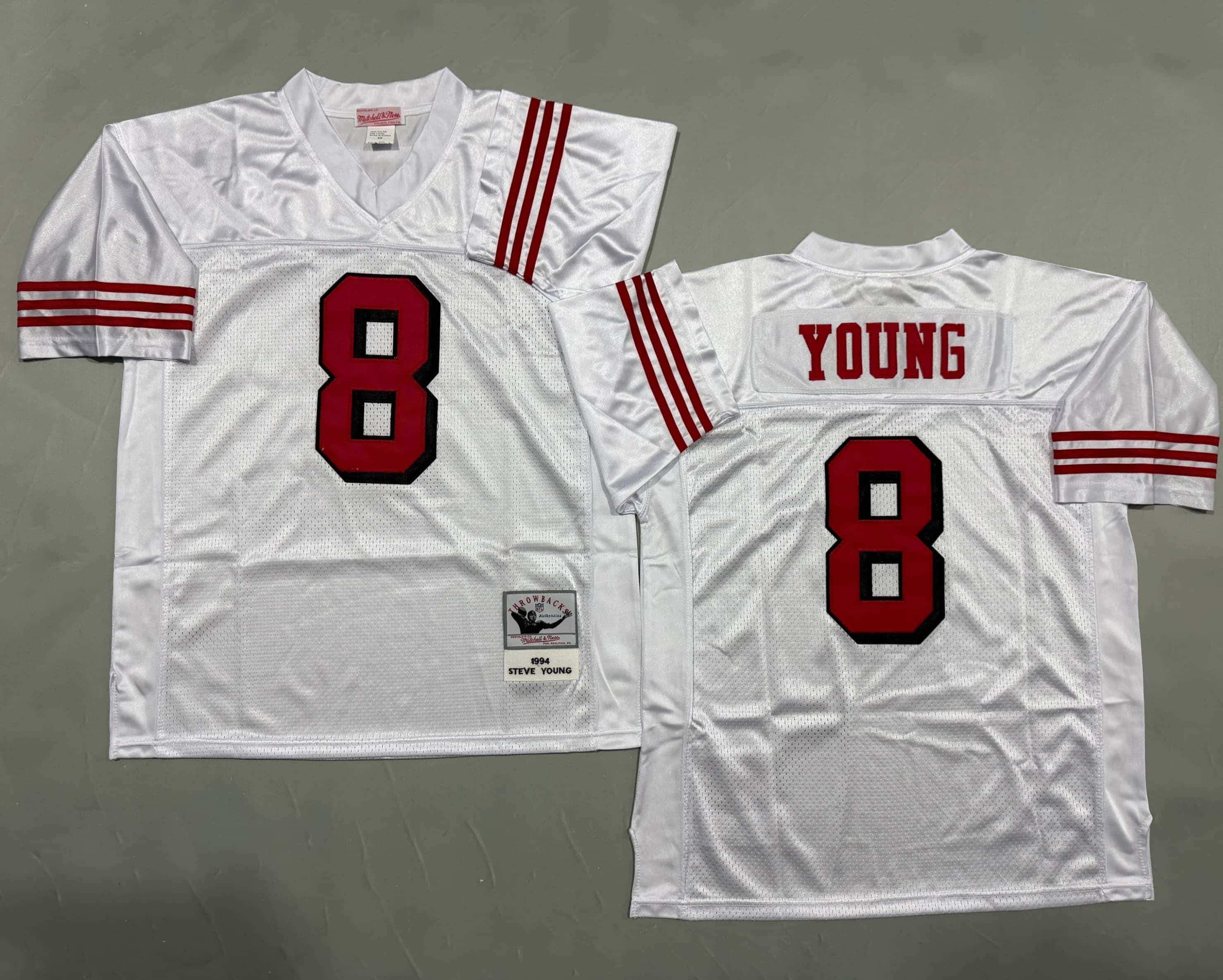Men's Jerry Steve Young White San Francisco 49ers