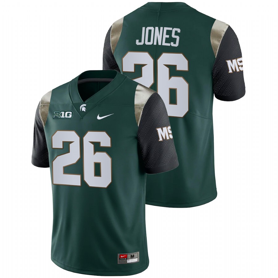 Men's Jersey Michigan State Spartans Clinton Jones College Football Limited Green Jersey