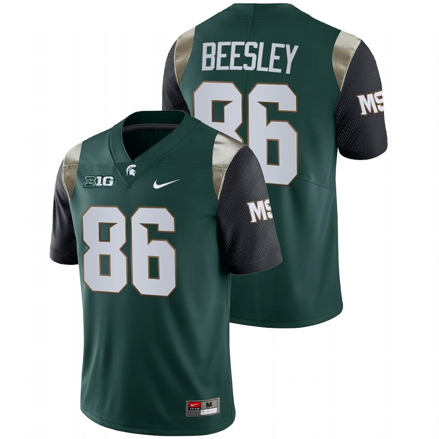 Men's Jersey Michigan State Spartans Drew Beesley Green College Football Limited Jersey