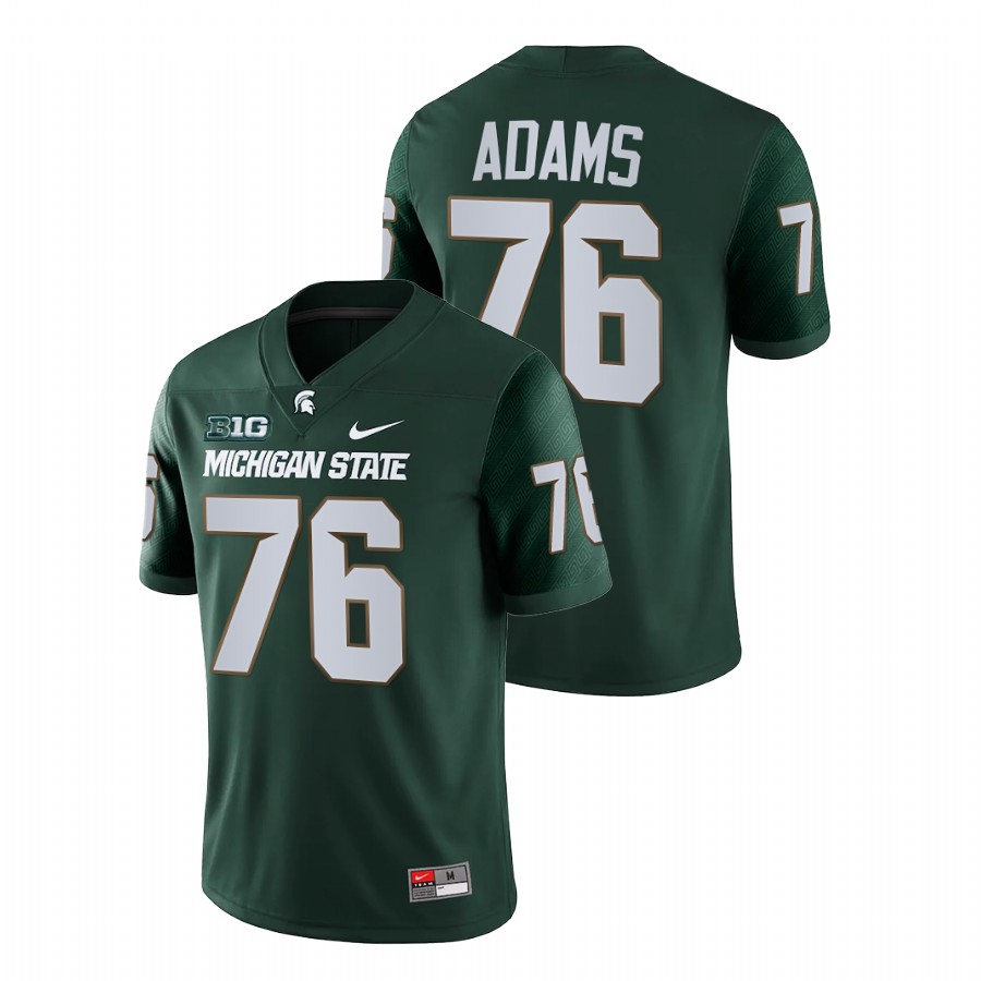 Men's Jersey Michigan State Spartans Flozell Adams Green College Football NFL Game Jersey