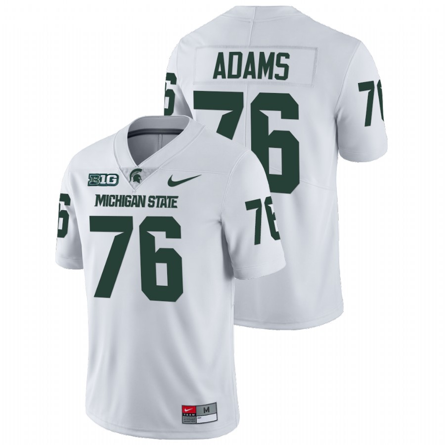 Men's Jersey Michigan State Spartans Flozell Adams White NFL Limited College Football Jersey