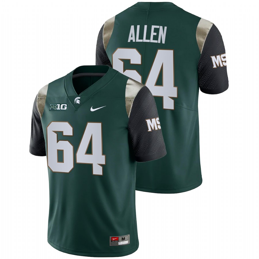 Men's Jersey Michigan State Spartans Matt Allen Green College Football Limited Jersey