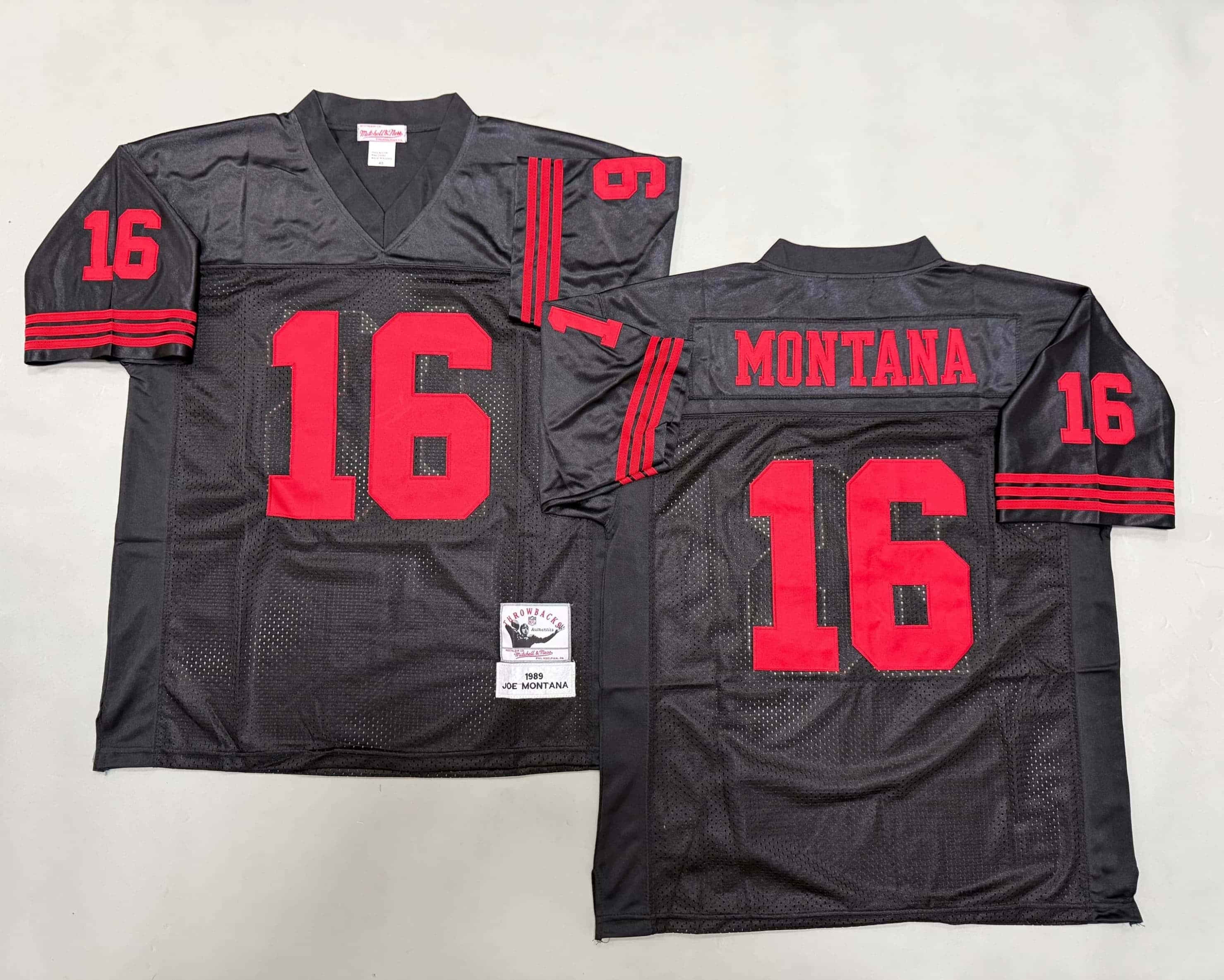 Men's Joe Montana Scarlet San  Francisco 49ers