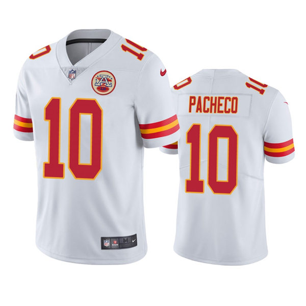 Men's Kansas City Chiefs #10 Isaih Pacheco White Vapor Untouchable Limited Jersey