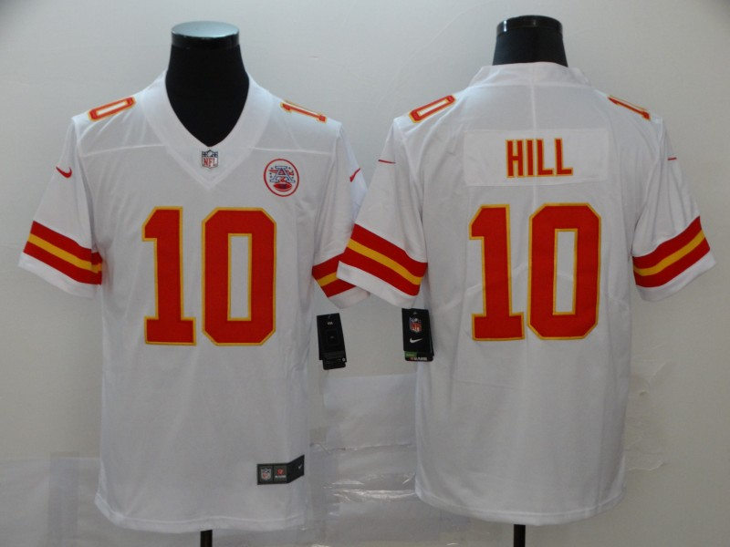 Men's Kansas City Chiefs #10 Tyreek Hill Nike White Game Football Jersey