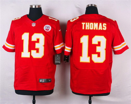 Men's Kansas City Chiefs #13 De'Anthony Thomas Red Team Color Elite Jersey