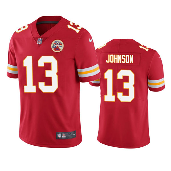 Men's Kansas City Chiefs #13 Nazeeh Johnson Red Vapor Untouchable Limited Jersey