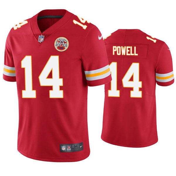 Men's Kansas City Chiefs #14 Cornell Powell Nike Red Vapor Untouchable Limited Jersey
