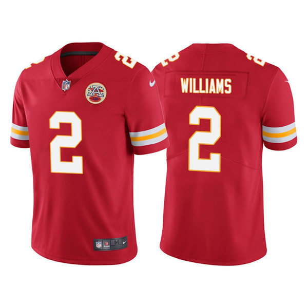 Men's Kansas City Chiefs #2 Joshua Williams Red Vapor Untouchable Limited Jersey