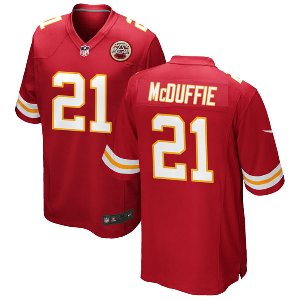 Men's Kansas City Chiefs #21 Trent McDuffie Nike Red Vapor Untouchable Limited Jersey