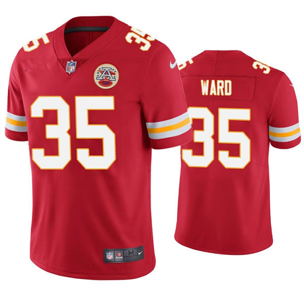 Men's Kansas City Chiefs #35 Charvarius Ward Nike Red Vapor Untouchable Limited Jersey