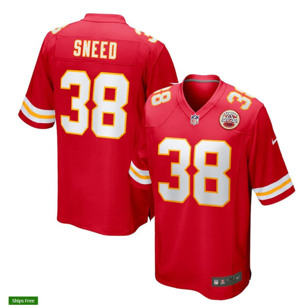 Men's Kansas City Chiefs #38 L'Jarius Sneed Nike Red Vapor Untouchable Limited Jersey